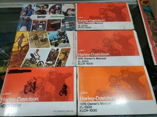 Vintage Harley Davidson Owners Manuals