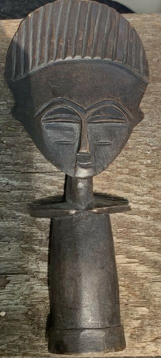 Vintage Handmade Carved Wood Sculpture African Art Figure Woman Fertility Fetish