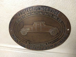 Diff.  State Farm Mutual Auto Insurance - - Bloomington,  Ill - - License Plate Topper