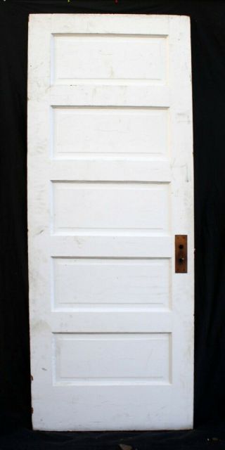 2 Available 30 " X77 " Antique Vintage Old Solid Wood Wooden Interior Door 5 Panels