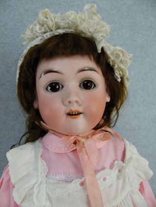 24 " Antique Bisque Head Composition German Max Handwerck Doll With Restoration