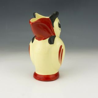 Vintage Ditmar Urbach Pottery - Hand Painted Bird Formed Jug - Art Deco 2