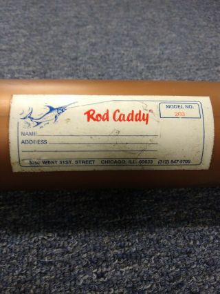 Vintage Rod Caddy Travel Tube 203