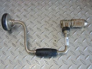 Vintage Bell Systems B Auger Brace/bit Hand Crank Ratcheting P