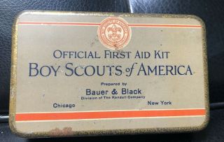 Boy Scout Vintage First Aid Tin Box