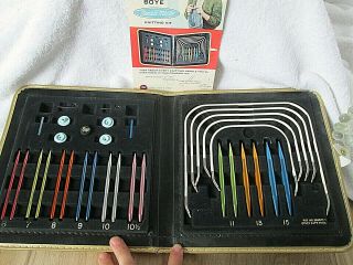 Vintage Boye Interchangeable Knitting Needle Master Kit