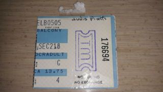 Vintage Judas Priest Concert Ticket Stub
