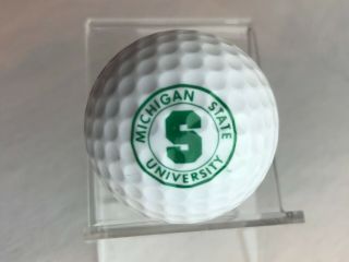 Vintage Michigan State University Spartans Logo Golf Ball By Ping