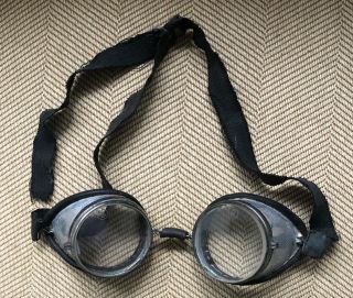 Vintage Goggles Retro Steampunk Thick Beveled Glass Safety Glasses Dustsafe