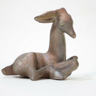 Ceramic Sculpture Of A Doe (deer) By Edris Eckhardt,  United States