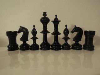 German Antique Wooden Chess Set in its Box 3