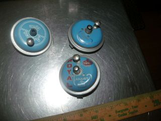 3 Vtg Royal Vacuum Metal Push Button Adjust O Rite Part See Pic