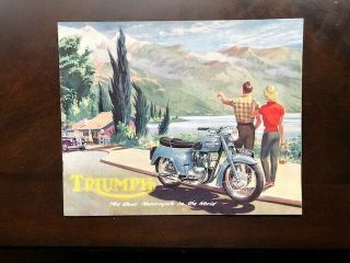 Triumph Motorcycle 1958.  Literature Pack,  Brochure,  Price List Plus More
