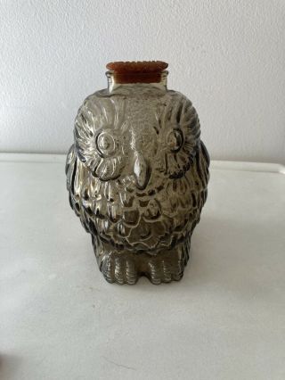 Vintage Wise Old Owl Glass Bank