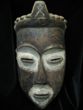 AUTHENTIC ANTIQUE AFRICAN AMBETE GABON HAND CARVED WOOD MASK 2