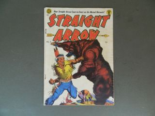 1950 Vintage Straight Arrow Comic Book 3 Frank Frazetta Cover Very Good,