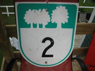 Prince Edward Island Route Number 2 Highway Road Sign Retired