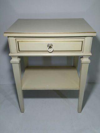 Mid Century Kent Coffey Impresa French Provincial End Table Nightstand W/ Drawer