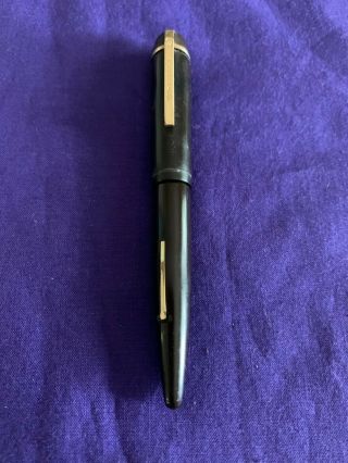 Vintage Black Eversharp Skyline Fountain Pen 14k Gold Nib