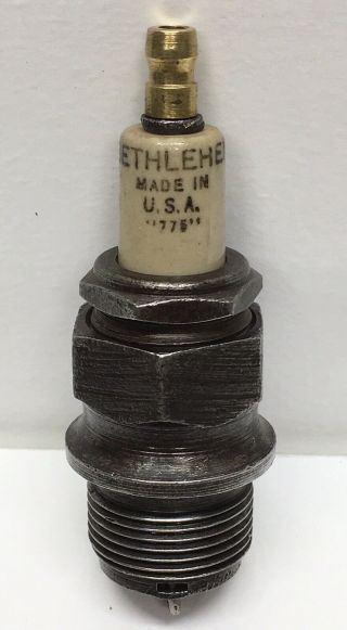 Rare Vintage Bethlehem P.  O.  D.  (post Office Department) Spark Plug 7/8” Thread
