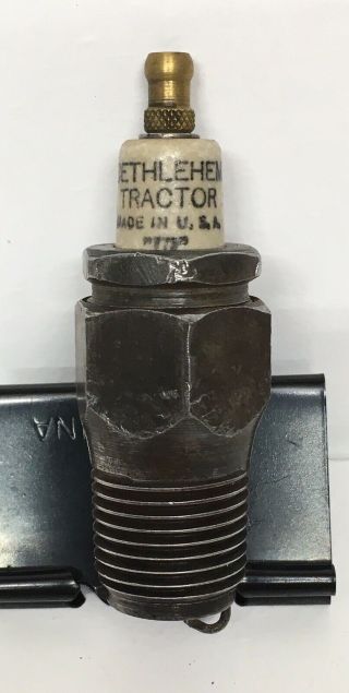 Rare Vintage Bethlehem Tractor Spark Plug 1/2” Thread