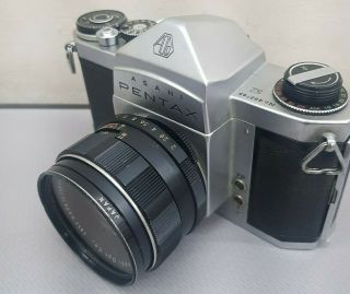 Japan Vintage Film Camera Pentax S2 55mm F2 Takumar As - Is Ship From Jp