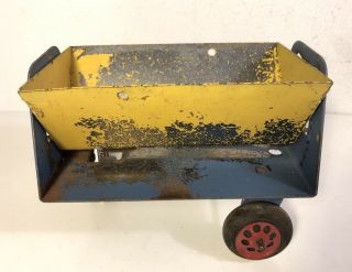Vintage Girard Side Dump Trailer Only Pressed Steel Marx Toy