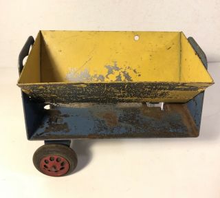 Vintage Girard Side Dump Trailer Only Pressed Steel Marx Toy 2