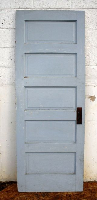 2 Avail 30 " X77 " Antique Vintage Reclaimed Old Wood Wooden Interior Door 5 Panels