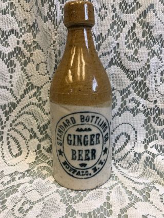 Ginger Beer Bottle Standard Bottling Co.  Buffalo,  Ny Stoneware Stone Antique Ny