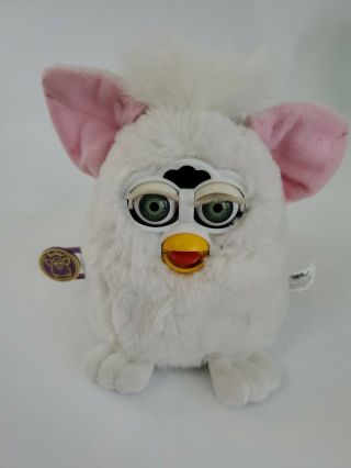 Vintage 1999 Non White With Pink Ears Green Eyes