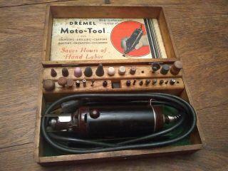Vintage Dremel Moto Tool Model No.  2 And Attachments