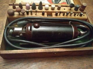 Vintage Dremel Moto Tool Model No.  2 and Attachments 2