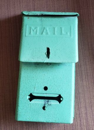 Vintage Metal,  Mail Letter Slot Box Wall Mount Mailbox.