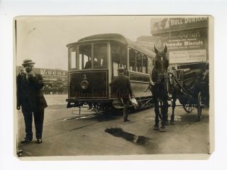 Vintage 1910 1st Streetcar Trolley @ Chelsea 23rd St Pier Nyc Photo 5 - Edison