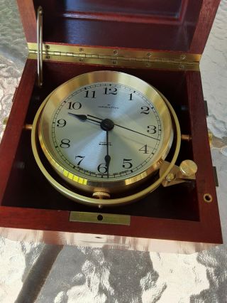 Hamilton Quartz Commemorative Marine Chronometer Ships Clock