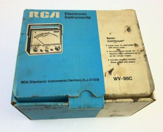 Vintage Rca Senior Voltohmyst Wv - 98c Meter,  Electronic Instruments