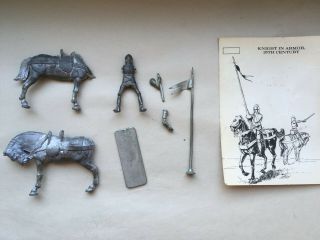 Vintage Knights Imrie/risley,  Valiant Miniatures 54 Mm 1/32 White Metal