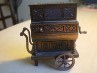 Barrel Organ Vintage Pencil Sharpener Dollhouse Miniature Made In Spain