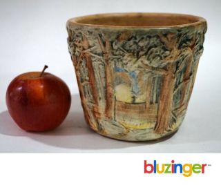 Antique Weller Pottery Forest Planter Vase 18x