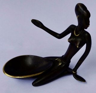 Richard Rohac (hagenauer),  Austria Bronze: African With A Bowl