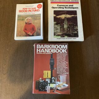 Vintage Photography Books The Darkroom Handbook Nikon Kodak How To Take Photos