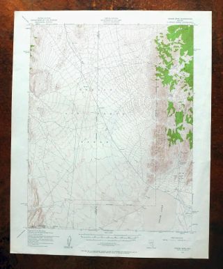 Area 51 Groom Lake Nevada Vintage Usgs Army Corp Of Engineers Topo Map 1952