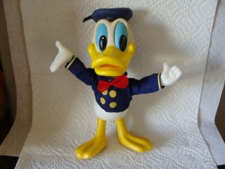 Vtg Walt Disney Donald Duck Toy Figurine Dakin Rubber Hard Plastic Figure Doll 8