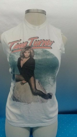 Vintage 1984 Tina Turner Private Dancer Tour Hanes Large 42 - 44 T - Shirt