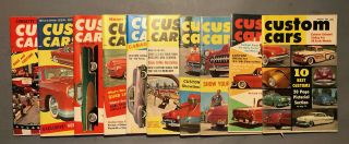 Vintage 1958 Custom Cars Magazines Digest Size (10) Issues Good Cond