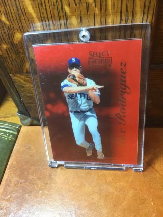 1996 Select Certified Alex Rodriguez Red Parallel Card