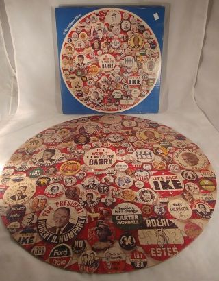 Vintage Presidential Button And Pin Puzzle