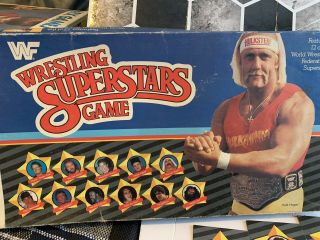 Vintage 1985 Milton Bradley Wwf Wrestling Superstars Board Game 4529 Gm823