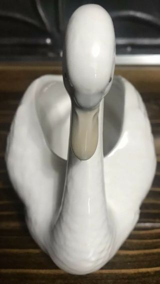 Vintage NAO by LLADRO Porcelain Swan Figurine Vase Planter Made in Spain DAISA 2
